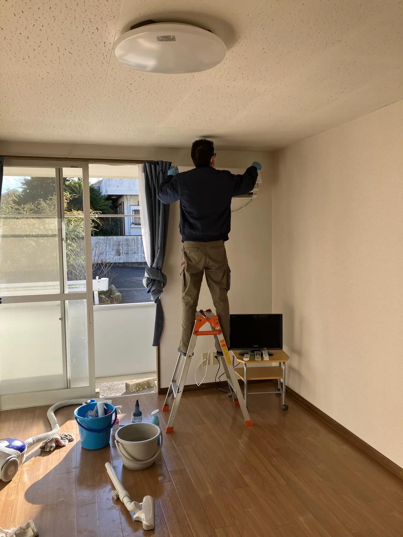 アパートの清掃