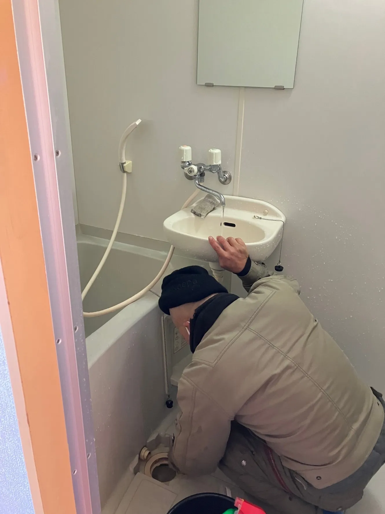 アパートの清掃と片付け